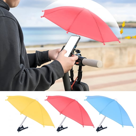 GASTROPOD Mobile Phone Umbrella, Outdoor Rain and Sun Protection Umbrella for Phone, Reflective Sunshade, Compact Umbrella for Smartphones, Portable Phone Shade