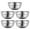 Black, variant on BinKFF 5PCS Heat Insulated Stainless Steel Bowls, 304, Double Walled Multipurpose, Perfect Snack Bowls for Serving Ice Cream or Hot Soup, Cereal, Rice, Noodles, Salad