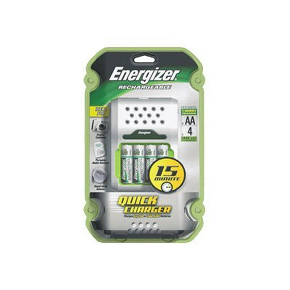 Energizer Recharge Rapid AA & AAA Battery Charger, Includes 4