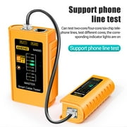 Network Cable Tester Wire Test Tool RJ45RJ11 cat six for Network Cable Yellow