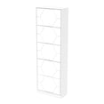 thumbnail image 3 of UBesGoo Shoe Storage Cabinet Entryway, 5 Tiers Shoe Organizer Carving for Entrance,Outdoor,White, 3 of 9