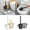 thumbnail image 2 of Bathroom Toilet Brush and Holder Space Saving Toilet Cleaner Brush Household Cleaning Supplies Bath Accessories Home, 2 of 4