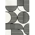 thumbnail image 2 of JONATHAN Y SCANDINAVIAN 5 x 8 Area Rug, Nordby Geometric Arch Striped - Black/White, SCN104G-5, 2 of 6