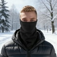thumbnail image 4 of Unique Bargains 1 Pc Multi-function Neck Warmers Cold-proof Face Mask for Cycling Black, 4 of 6