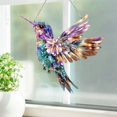 thumbnail image 5 of Colorful Hummingbird Acrylic Flat Hanging Ornament/ Colorful Acrylic Ornament Light Transmitting Bird Decoration For Car Interior Home Wall And Window, 5 of 5