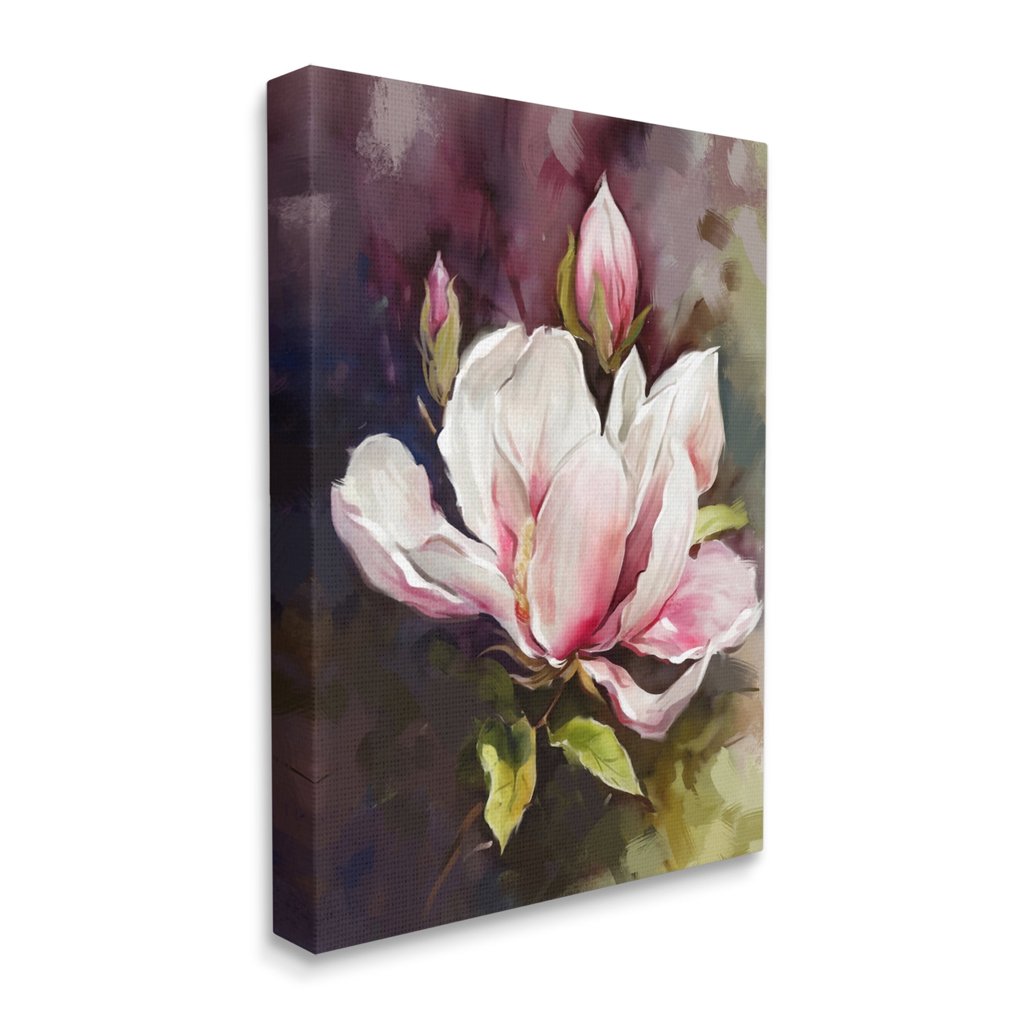 Stupell Industries Budding Pink Lilies Botanical & Floral Painting Gallery Wrapped Canvas Print Wall Art, 36 x 48