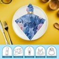 thumbnail image 6 of Shangniulu Table Cloth Napkins Floral Rose Blue, Washable Reusable Dinner Napkin, Table Decor for Kitchen, Cocktail Party,Wedding, Banquet, Holiday  6 PCS, 6 of 7