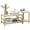 White#4, variant on Dining Tables HOMCOM Coffee Tables Set of 2, 2-Rier Rectangle and Round Coffee Table with Storage Shelves, Faux Marble Top and Steel Frame, Sofa Side Table for Living Room, White,Wooden Dining Tables