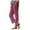 Z01-Purple, variant on GEWSEY Cotton Linen Pants Women Elastic High Waist Straight Leg Lounge Pants Casual Slacks Summer Trouser with Pockets Khaki, XL