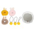 thumbnail image 4 of Juguete eléctrico de pelota para gato, 3 modos de carga USB, juguete interactivo inteligente para gatito con cubierta de correa de felpa para interior, 4 of 5