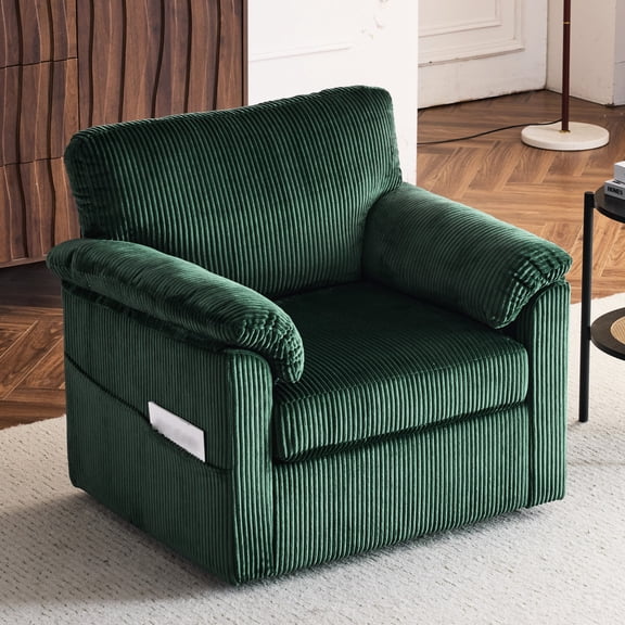 33.07-Inch Deep Rotatable Chair - Spacious Seating for Office Breaks