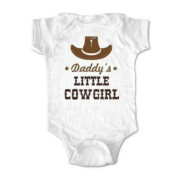 Daddy's Little Cowgirl - wallsparks cute & funny Brand - baby one piece bodysuit - Great baby shower gift!