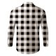 thumbnail image 5 of Camisas De Franela Para Hombre Hombres manga larga Otoño Invierno Casual Plaid impreso camisas Top blusa camisas (Grey, XL), 5 of 7