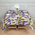 thumbnail image 3 of Purple Leaf Pattern Square Tablecloth,Waterproof Square Table Cover,Wipeable Spillproof Washable Table Cover for Home Kitchen Party Decor 42"X42"(107x107cm), 3 of 6
