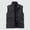 Black, variant on Afuyipoi Men's Fleece - Lined Vest Solid Color Outdoor Multi - Pocket Stand - Collar Casual Velvet Top Blue Size 3XL