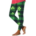 thumbnail image 2 of Pantalones de Yoga Casuales de las Mujeres Del Día de San Patricio Leggings, Pantalones Apretados Impresos para Deportes, Salón Y Ropa de Vacaciones, 2 of 9