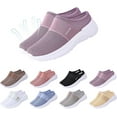 thumbnail image 2 of Women Summer Slip On Open Back Shoes Mesh surface Walking  Lightweight Comfortable shoes, 2 of 13