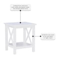 thumbnail image 3 of Riverbay Furniture Table d'Appoint en Bois, Blanc Antique, 3 of 12
