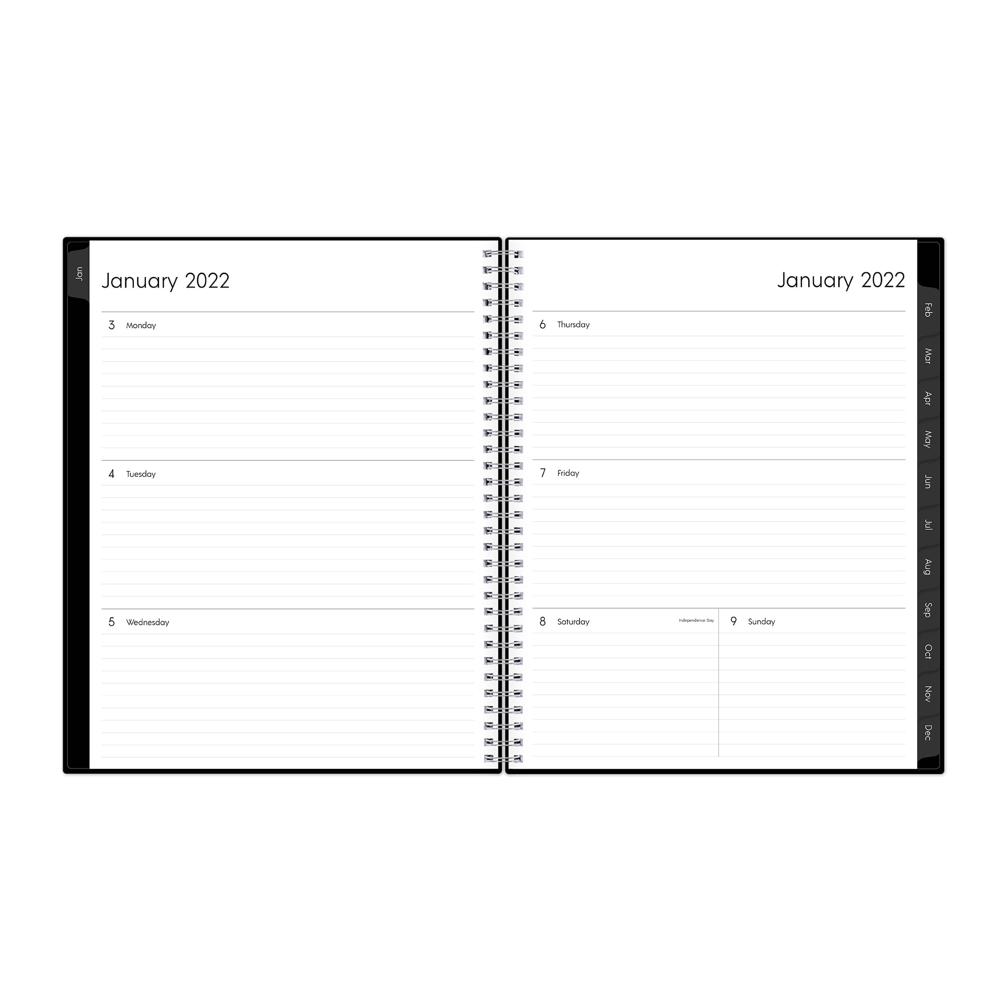 Academic Planner 2021-2022 Classic Blue 8-1/4 inch x 11 inch Large Weekly and Monthly Planner 