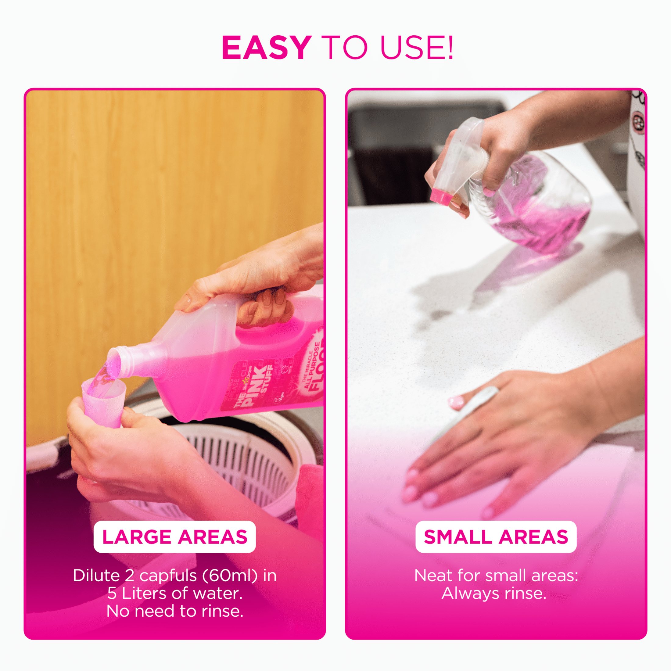 The Pink Stuff, Miracle All-Purpose Liquid Floor Cleaner, 31 fl. oz.