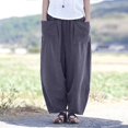 thumbnail image 2 of Pants for Women Pants Set Two Piece Casual Casual Wear Women Elastic And Tracksuit Elastic Waist Girls for Size 12 Star Cool Outfits Work Work Trousers Grey XL, 2 of 5