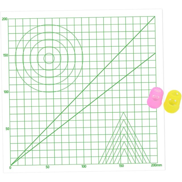 HUGFEGWE 2Pcs Printing Pen Silicone Mat Drawing Template Pad with Random Finger Covers Essential Drawing Mat for Safe and Creative Artistic Projects U2536-20963