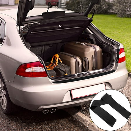 MUSEYA 2Pcs Rear Bumper Sill Guard Black Rubber for Vehicle Loading and Unloading Protection