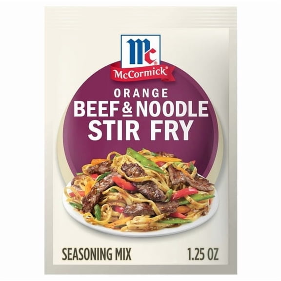 McCormick Orange Beef & Noodle Stir Fry Seasoning Mix, 1.25 oz Pouch