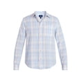 thumbnail image 5 of George Men's and Big Men's Linen Blend Button Up Shirt with Long Sleeves, Sizes S-5XL, 5 of 5