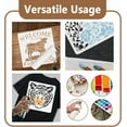 thumbnail image 3 of 1pc PET Hollow Out Drawing Painting Stencils for Scrapbook Photo Album Cloud 300x300mm, 3 of 7
