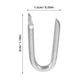 thumbnail image 5 of 200 clavos en forma de U para fijar cercas, grapas resistentes para cercas, clavos en forma de U, clavos de fijación para cercas, grapas para cercas, sujetadores para cercas de alambre, 5 of 7
