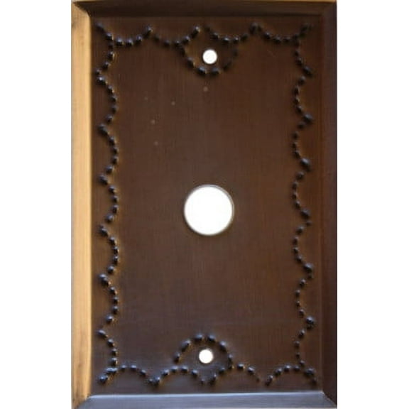Single TV Antique Tin Switchplate