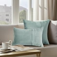 thumbnail image 2 of Unique Bargains 4 Pcs Strip Throw Pillow Covers Blue/Green 18" x 18", 2 of 7