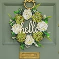 thumbnail image 5 of Handmade Hydrangea Rattan Ring Garland for European & American Decor – 15.75 Inch Wreath for Front Door, Window, Wall Decoration, Perfect for Indoors and Outdoors, 5 of 7