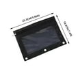 thumbnail image 3 of KQJQS Pencil Pouch for 3 Ring Binder - 3 Hole Zipper Pen Case Bag Holder Bulk Accessories Clear Window Aesthetic Organizer Pockets Black, 3 of 8