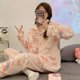 thumbnail image 3 of 2023 Anime nuevo Sanrio HelloKittys Kuromi Cinnamoroll pijamas para mujeres Kawaii Pachacco My Melody invierno lindo conjunto de ropa de descanso regalo, 3 of 4