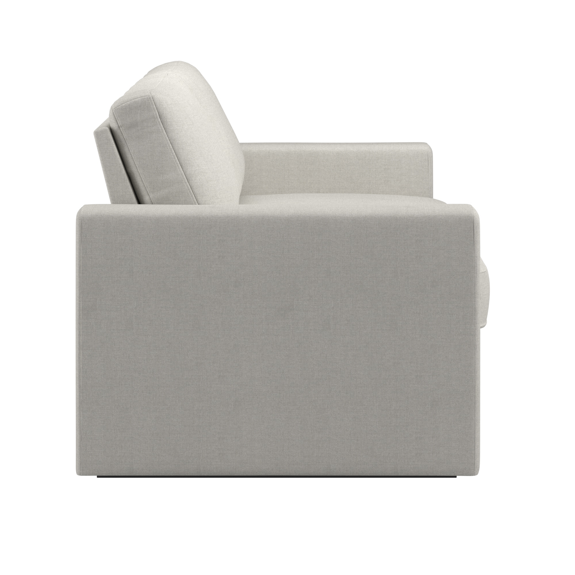 Weston Home Glen Park Upholstered Sofa with 2 Hidden Metal Wire Storage Drawers, Ivory