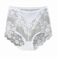 thumbnail image 5 of Sakmal Lace Women's Panties Full Coverage Briefs Plus Size Panties Breathable White Ladies Underwear 2XL, 5 of 5