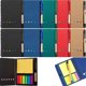 thumbnail image 1 of 10 Pack Notas Adhesiva con post it notes piezas Kit Porta Priorizar Adhesivas Divisoras Diferentes Tamaños y Colores para Oficina (Negro2/Azul2/Verde2/Rojo2/Beige2), 1 of 5