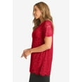 thumbnail image 3 of Jessica London Women's Plus Size Stretch Lace Tunic, 3 of 6