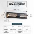 thumbnail image 4 of Crystal LED Modern Indoor Wall Lamp Bathroom Crystal Light Fixture Bedroom Living Room 3000K-Black, 4 of 7