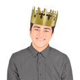 thumbnail image 2 of 72 Pack Beistle Mardi Gras Gold Foil Fleur De Lis Crown, 2 of 10