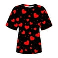 thumbnail image 4 of VKOYWKM Valentines Day T Shirts for Women Romantic Love Graphic Tees Short Sleeve Casual Crew Neck Love Heart T-Shirts Happy Valentines Day Shirts, 4 of 4