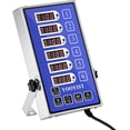 thumbnail image 2 of Precision Kitchen Timers for Cooking – 6 Channel Commercial Kitchen Timer Restaurant Kitchen Supplies – Stainless Steel Digital LED Chef Cooking Timer – Reminder Function, Loud Alarm, Blue, 2 of 5