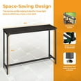thumbnail image 4 of ODK 55 Inch Rectangular Modern Bar Height Pub Table with Metal Legs, Black, 4 of 9