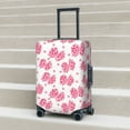 thumbnail image 6 of Honeii pink polka dot bows Elastic Luggage Cover, featuring double-sided printing, is the ideal companion for travel, business trips, and daily use(not included suitcase )-Medium, 6 of 7