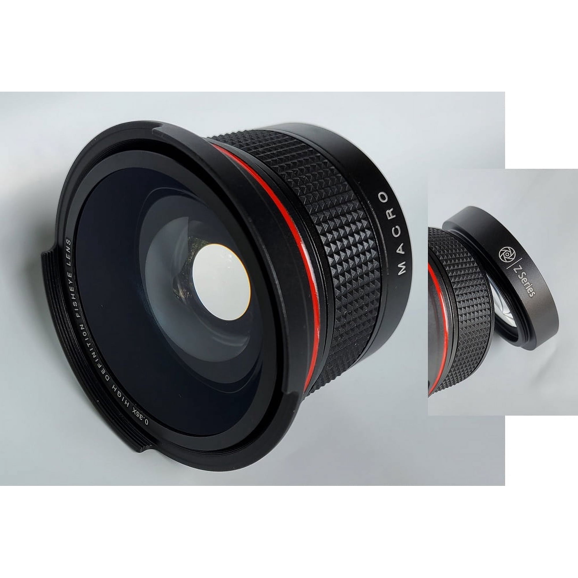 Panoramic HD 49mm Fisheye Lens With Macro For Olympus OM 50mm F/1.8 Lens (49mm Compatible)