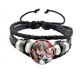 thumbnail image 3 of Genshin Impact Cosplay Prop Snap Button Bracelet, joyería de Anime hecha a mano, brazalete Punk negro multicapa, regalo para mujeres y hombres, 3 of 5
