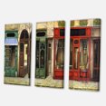 thumbnail image 3 of Designart ' Red Facade of Charming Shop In Paris Street II ' French Country Canvas Wall Art Print, 3 of 3