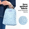 thumbnail image 2 of Fit & Fresh Evelyn Quilted Insulated Lunch Tote for Women, Blue Floral Print, 2 of 11